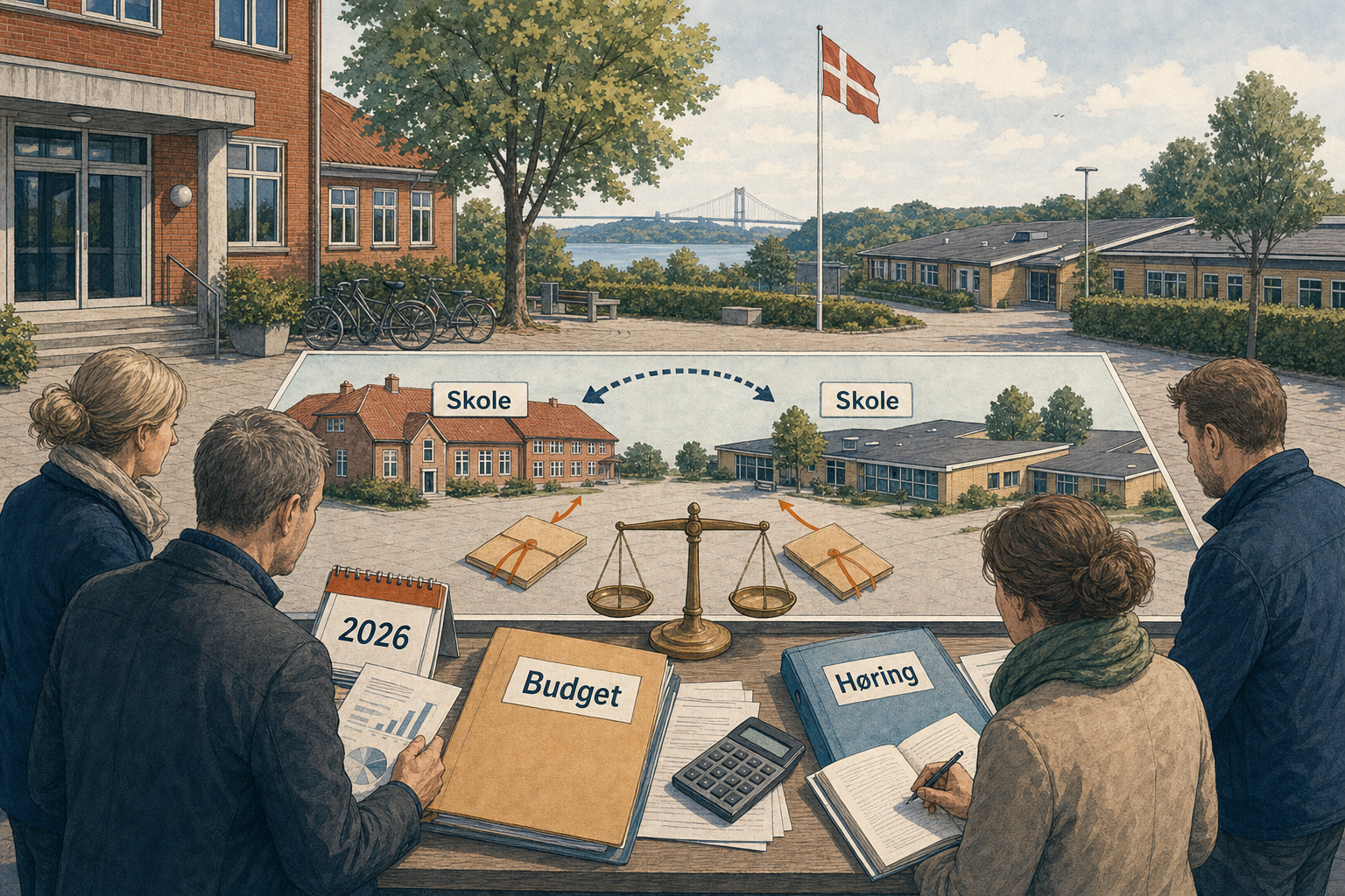 Illustration til: Ny fordelingsmodel skal give skolerne mere ro om budgettet fra 2026