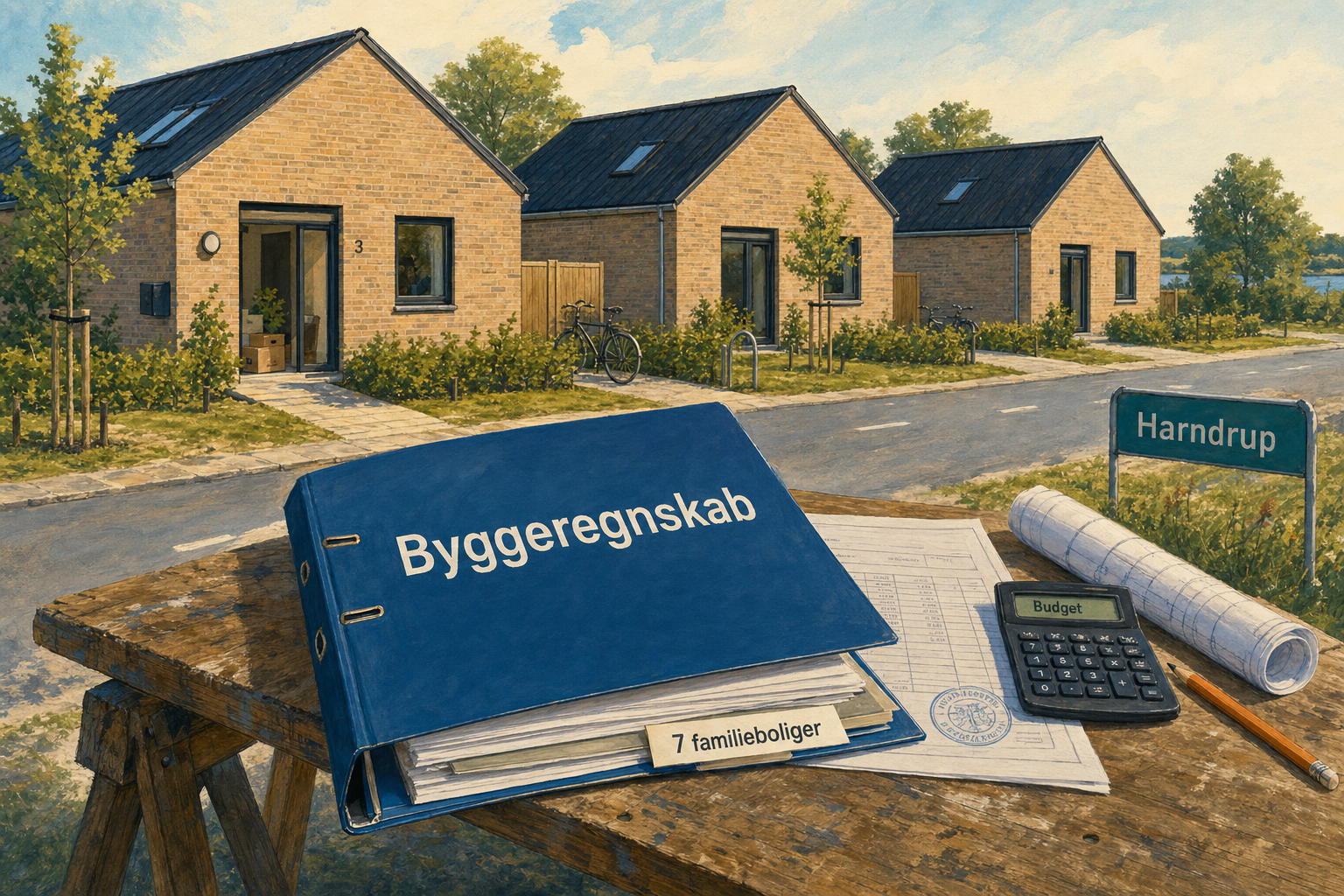 Illustration til: Nye almene boliger på Hjortebjergvej er gjort op: Regnskabet er klar