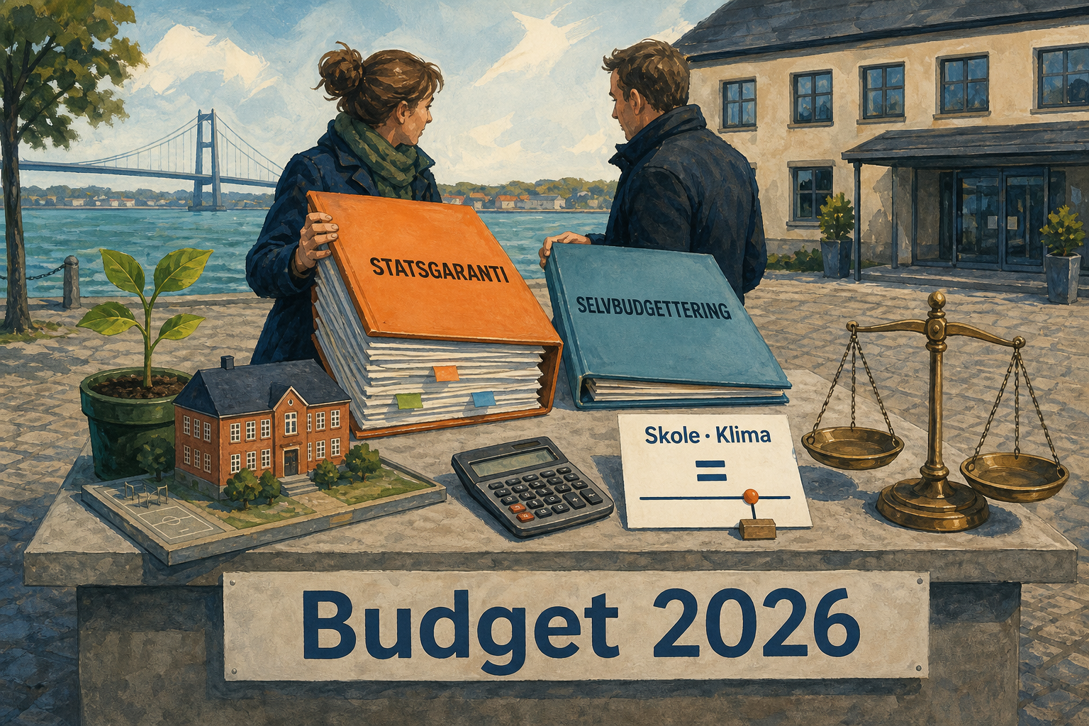 Illustration til: Skattesatser fastholdes – budgettet peger på statsgaranti frem for selvbudgettering