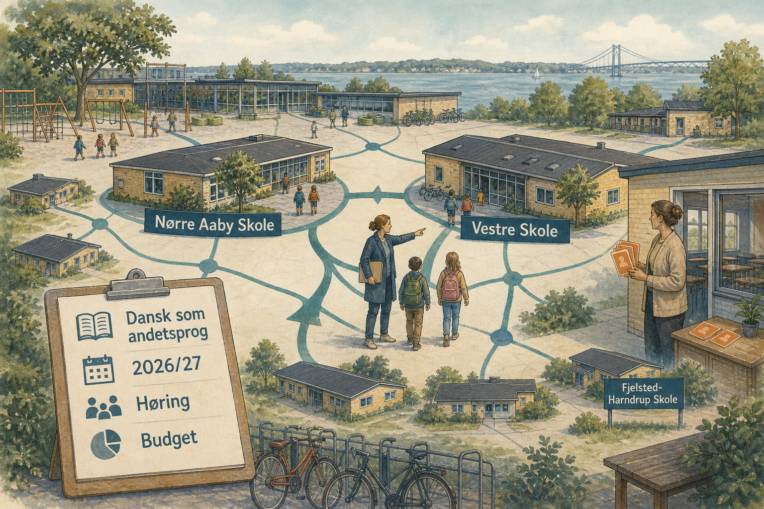 Illustration til: To skoler får hovedrollen i dansk som andetsprog fra 2026/27