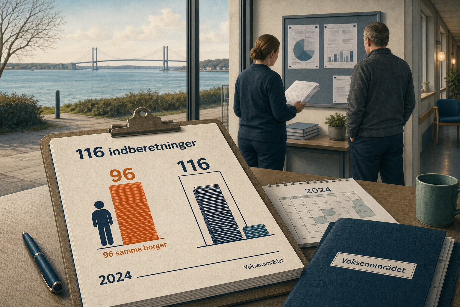 Illustration til: 116 magtanvendelser på voksenområdet i 2024 – én borger fylder det meste