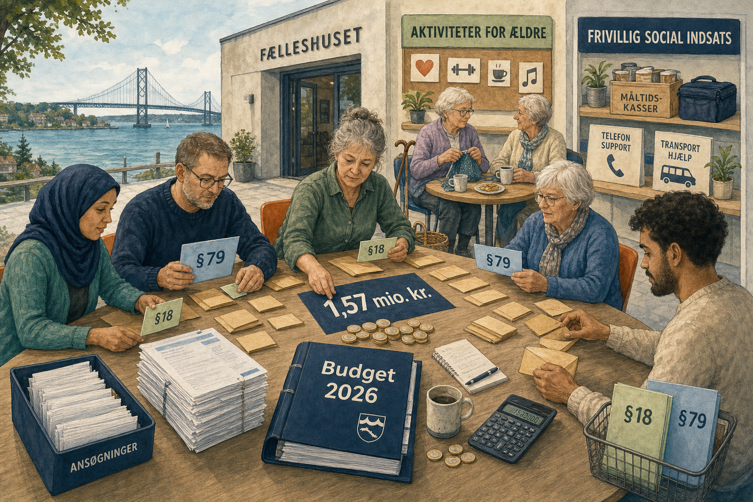 Illustration til: 1,57 mio. kr. fordeles til frivillige sociale indsatser og ældreaktiviteter