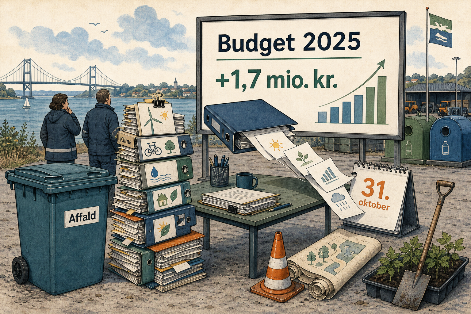 Illustration til: Klimabudget presser driften – 1,7 mio. kr. i merforbrug