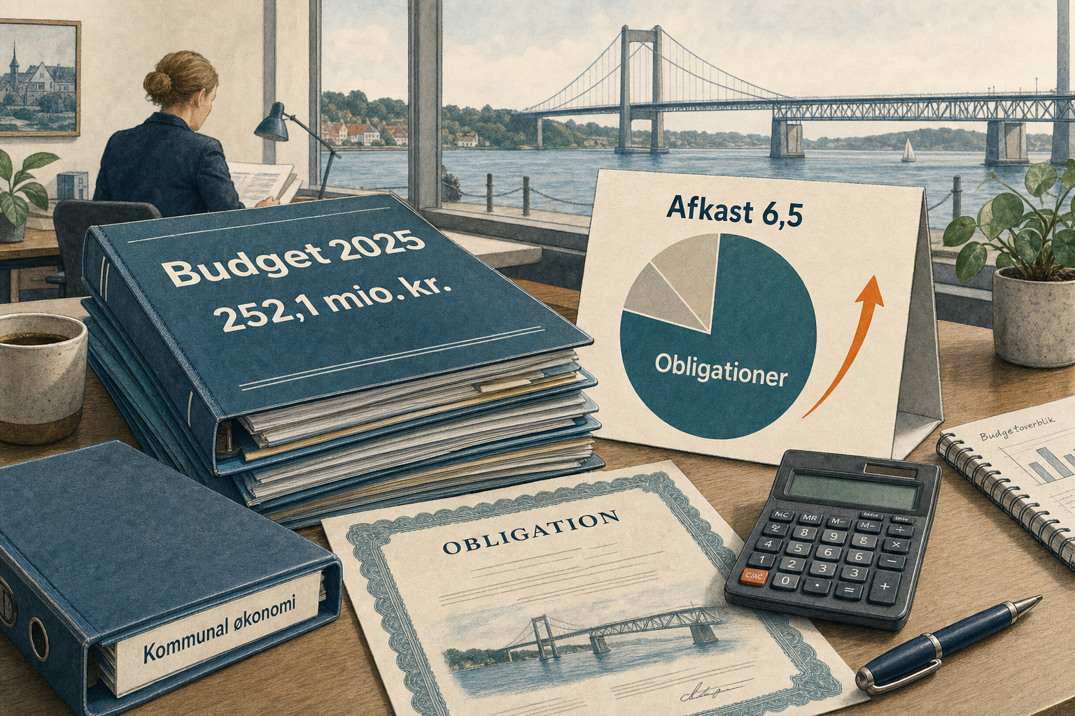 Illustration til: Kommunens investeringer rundede 252,1 – gav afkast på 6,5