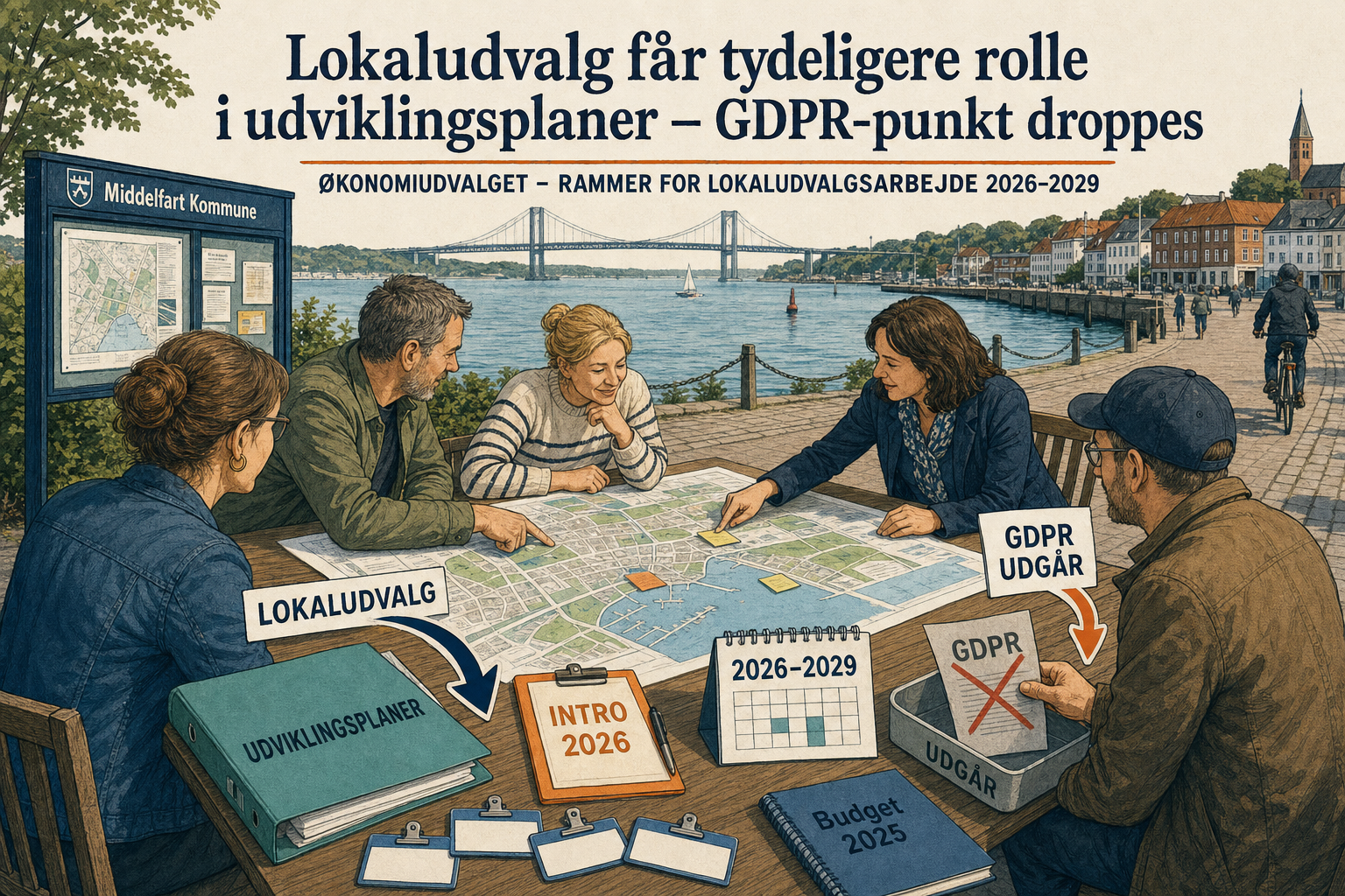 Illustration til: Lokaludvalg får tydeligere rolle i udviklingsplaner – GDPR-punkt droppes