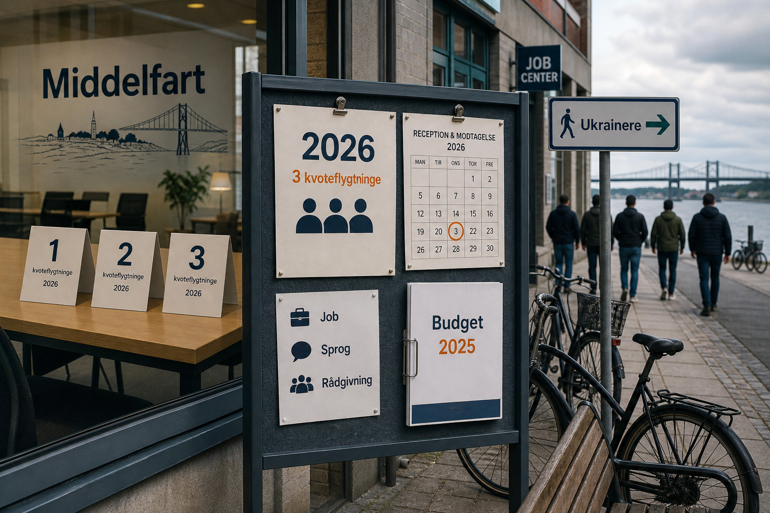 Illustration til: Middelfart forventes at modtage tre kvoteflygtninge i 2026