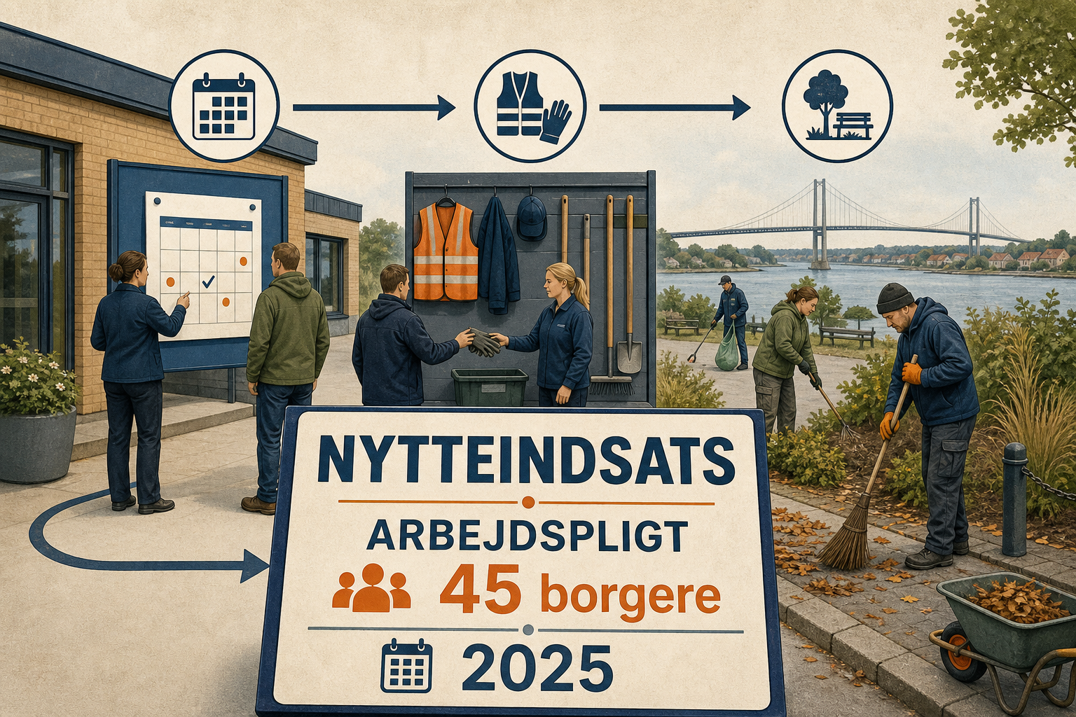 Illustration til: Nytteindsats bliver nyt redskab i arbejdspligten for udsatte ledige