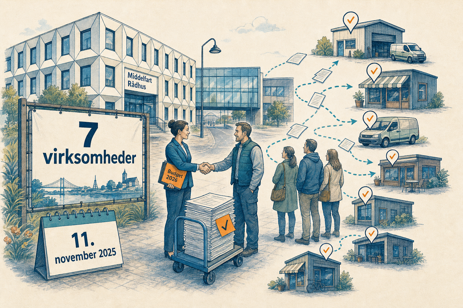 Illustration til: Syv lokale virksomheder klar til nyt jobnetværk for udsatte ledige