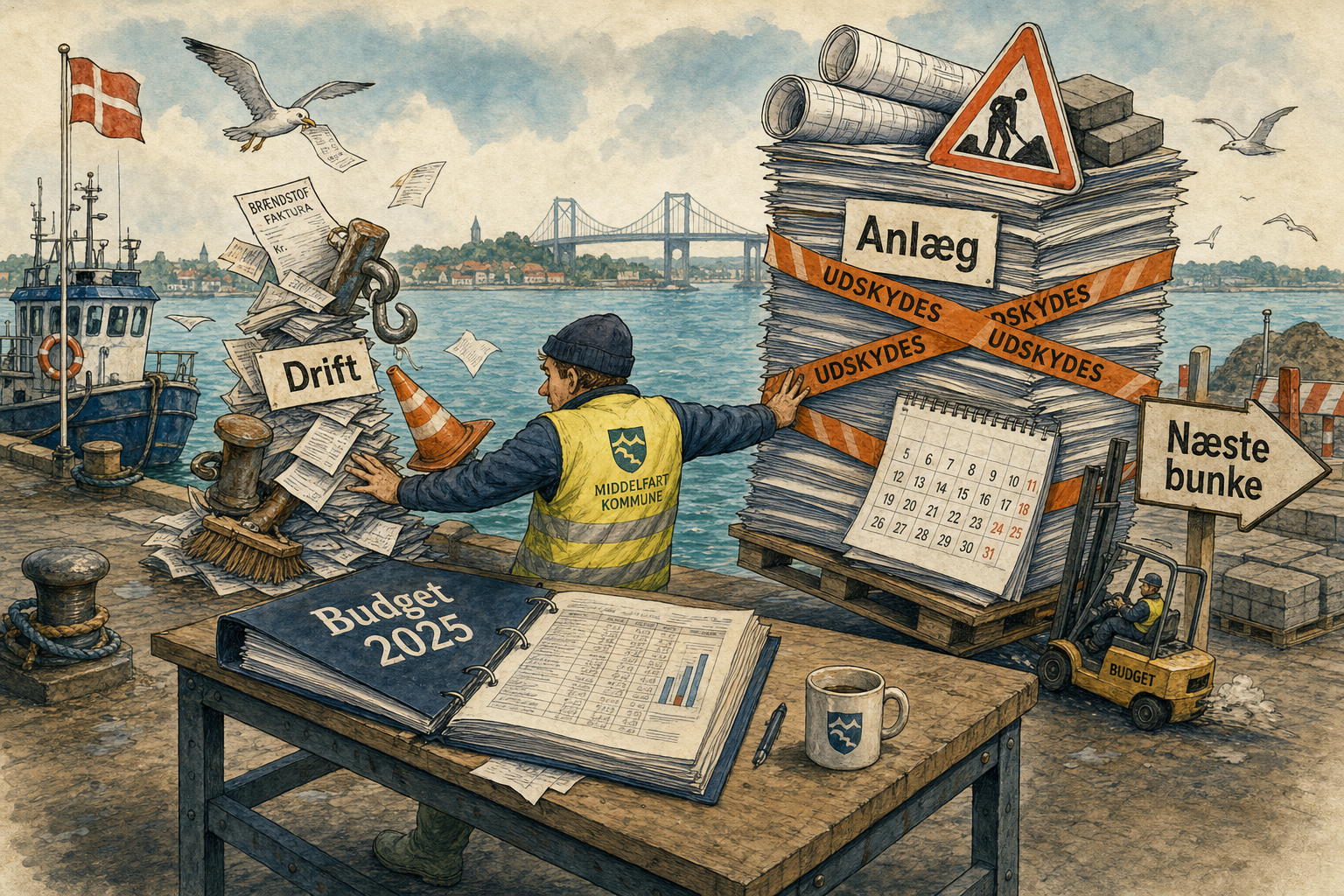 Illustration til: Teknisk område spår overforbrug i driften – store anlæg ryger i næste bunke
