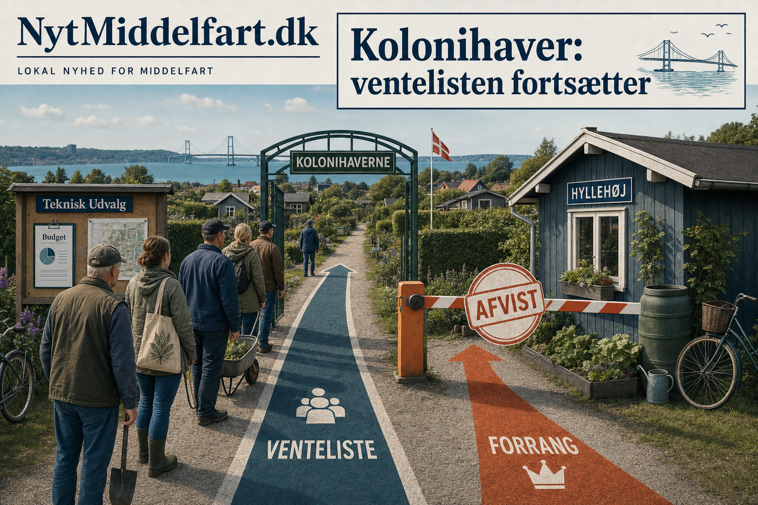 Illustration til: Ventelisten til kolonihaver bliver ikke ændret efter ønske fra Hyllehøj