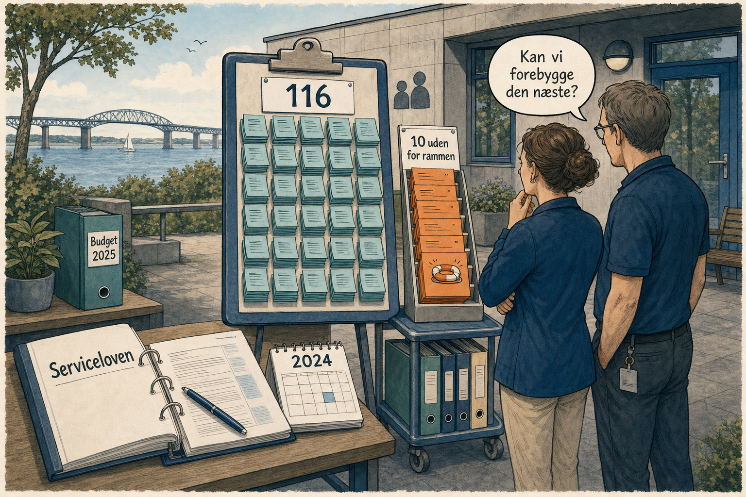 Illustration til: 116 magtanvendelser i 2024: 10 vurderet uden for lovens rammer