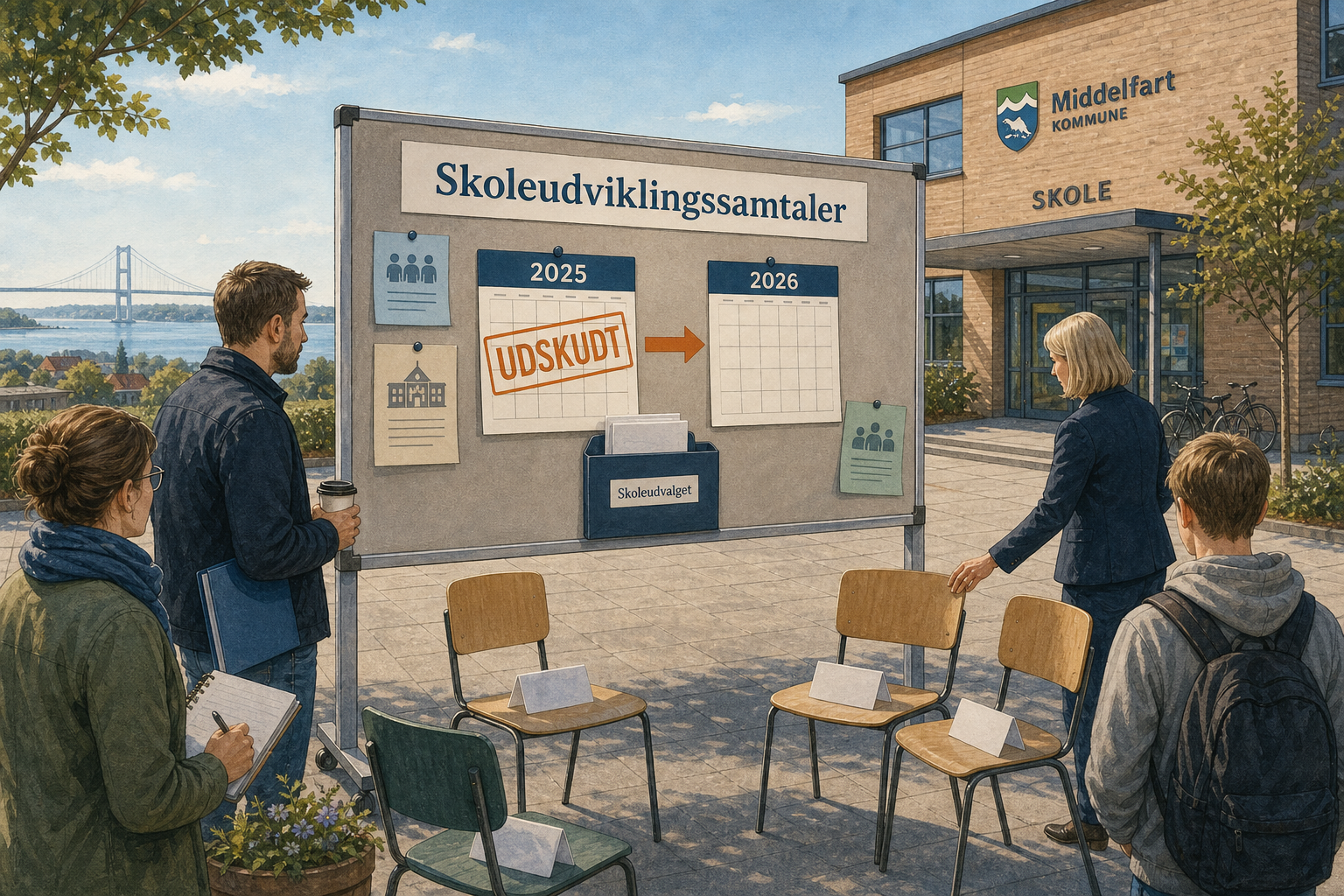 Illustration til: Forældrestemme i skole-samtaler udskydes: Udvalget vil have bredere deltagelse