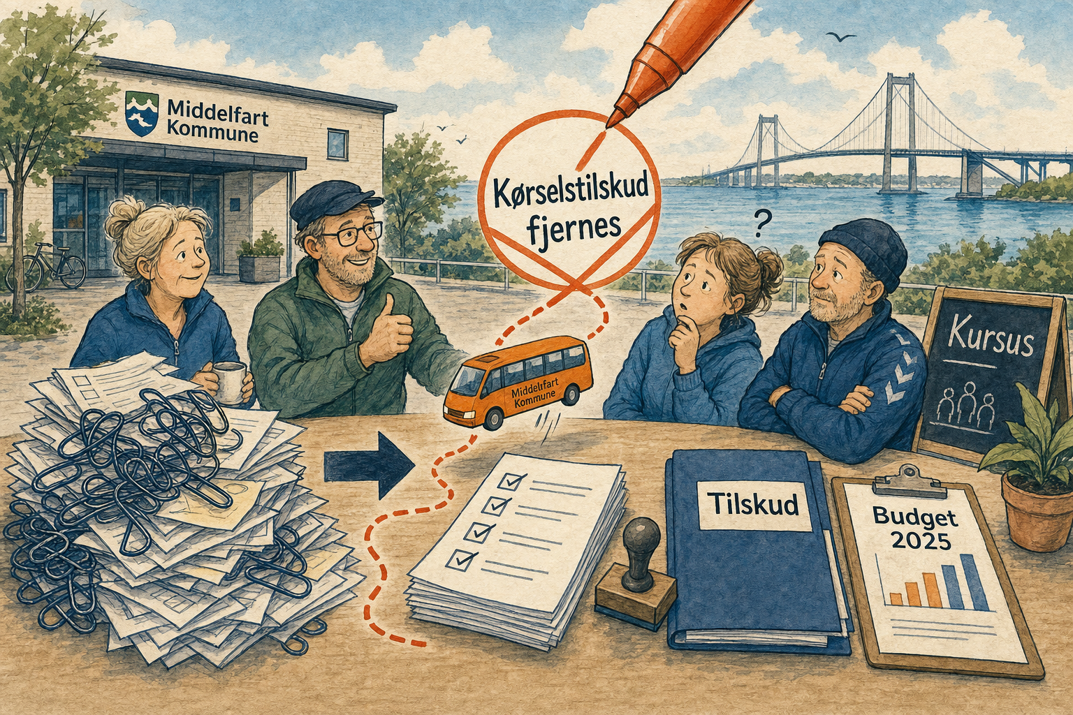 Illustration til: Foreninger får enklere tilskudsregler: Transportstøtte ved kurser fjernes