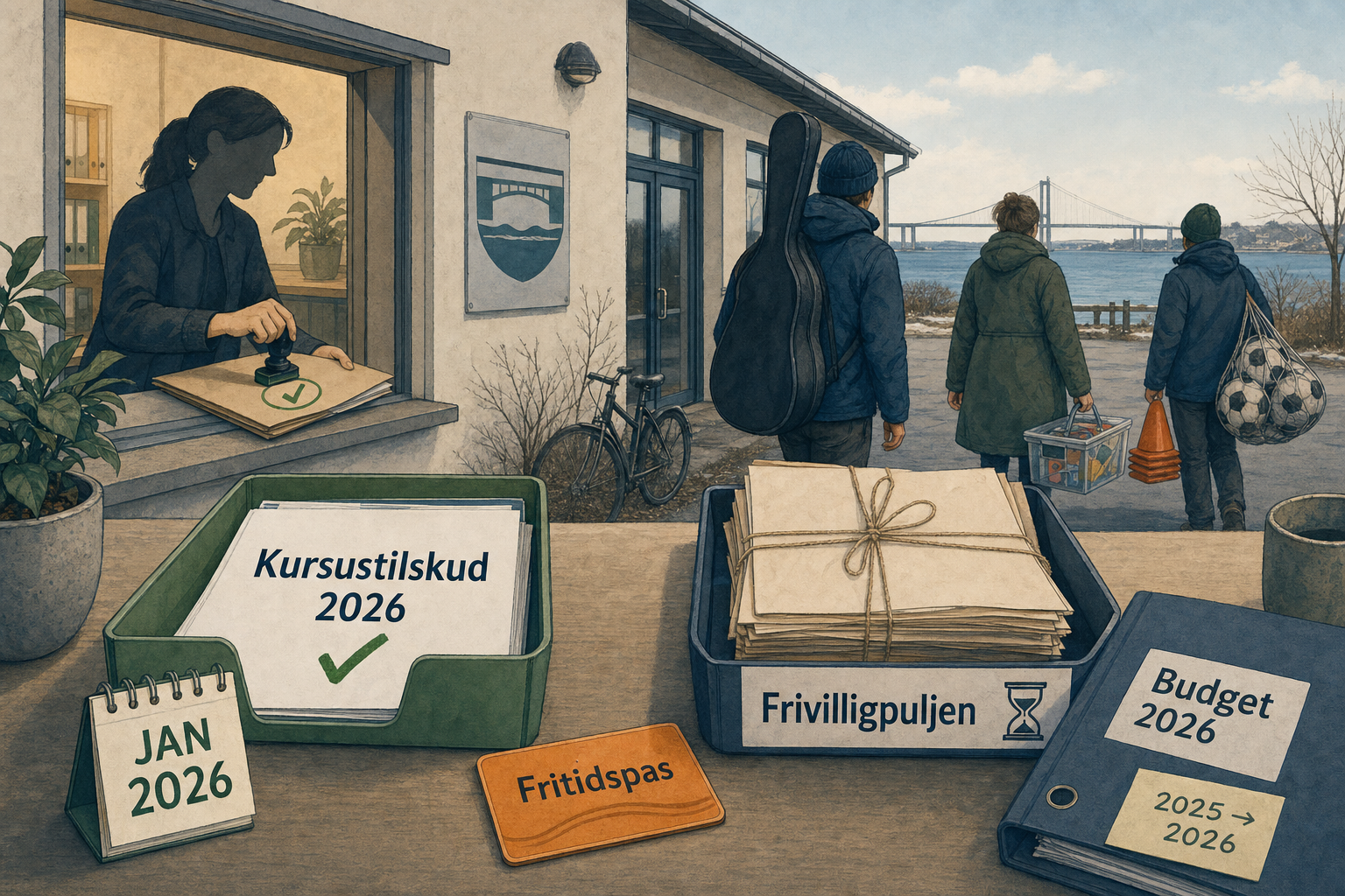 Illustration til: Grønt lys til kursustilskud fra årets start – resten af puljen venter