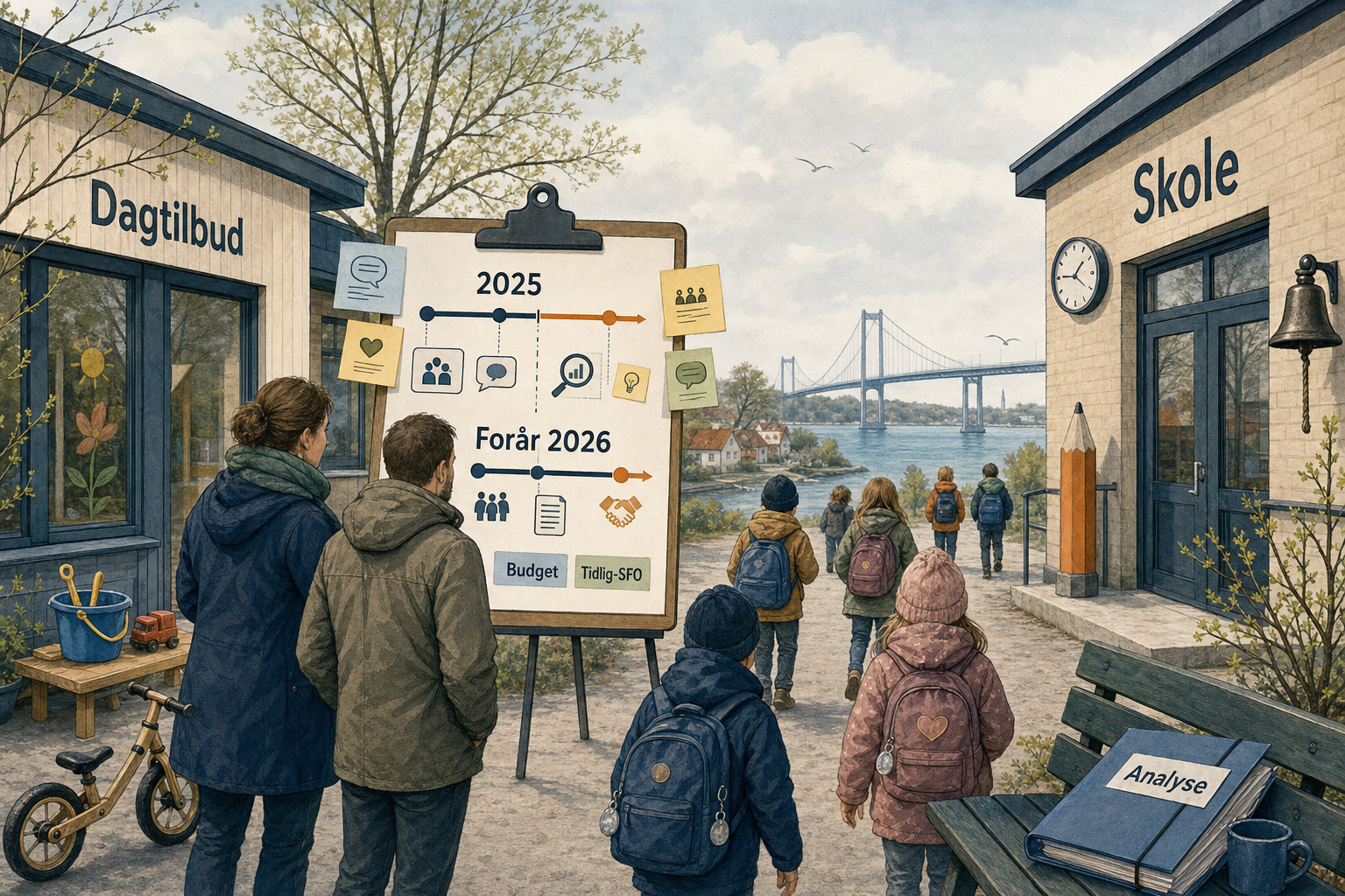 Illustration til: Ny analyse skal afgøre fremtiden for Tidlig-SFO i Middelfart
