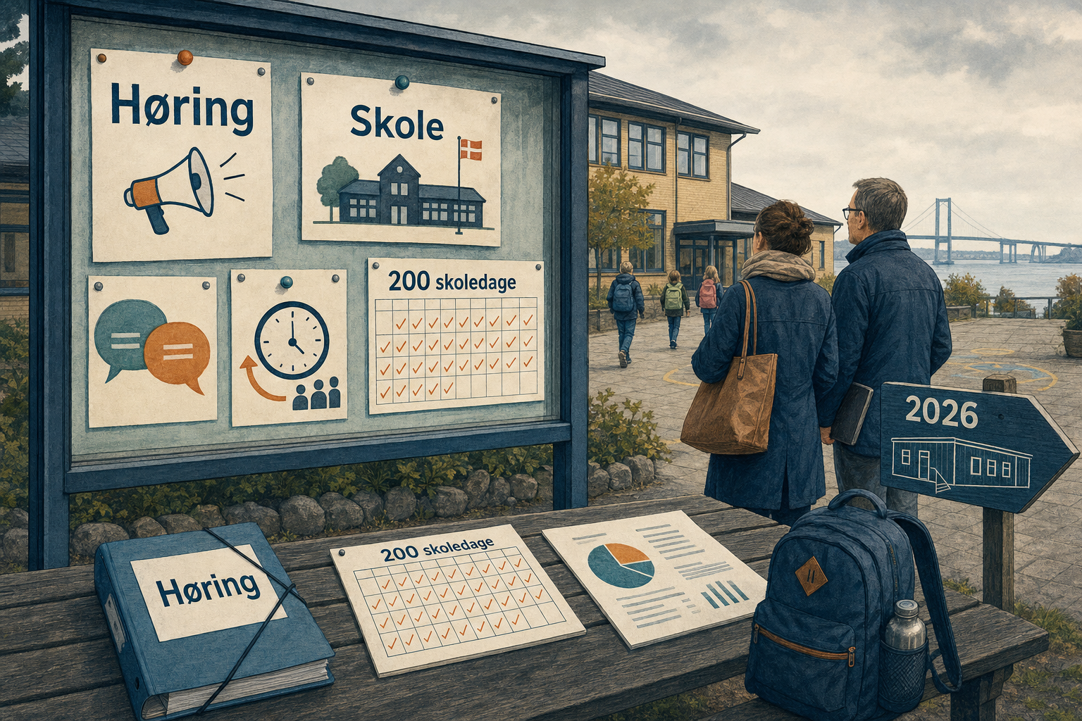Illustration til: Nye skole-regler i høring: DSA, 10. klasse og 200 skoledage skrevet ind