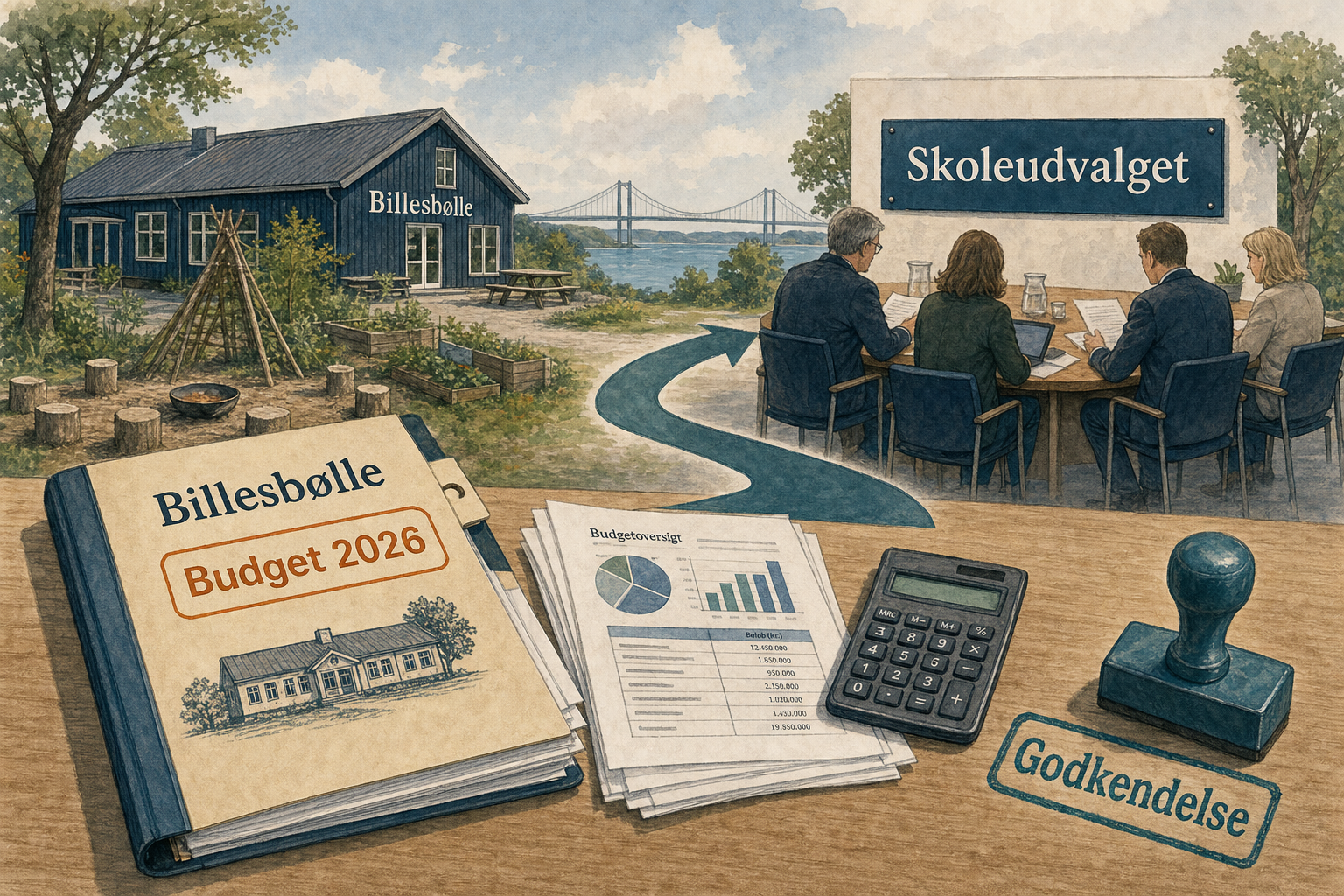 Illustration til: Nyt økonomisk tilsyn: Billesbølles budget skal fremover godkendes politisk