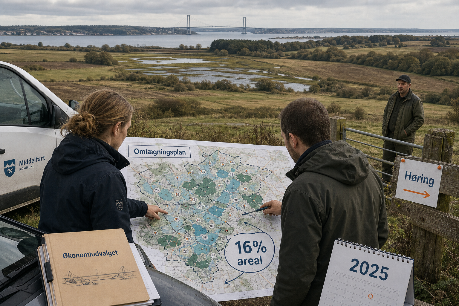 Illustration til: Omlægningsplan: Skitseprojekter kan berøre op mod 16% af kommunens areal
