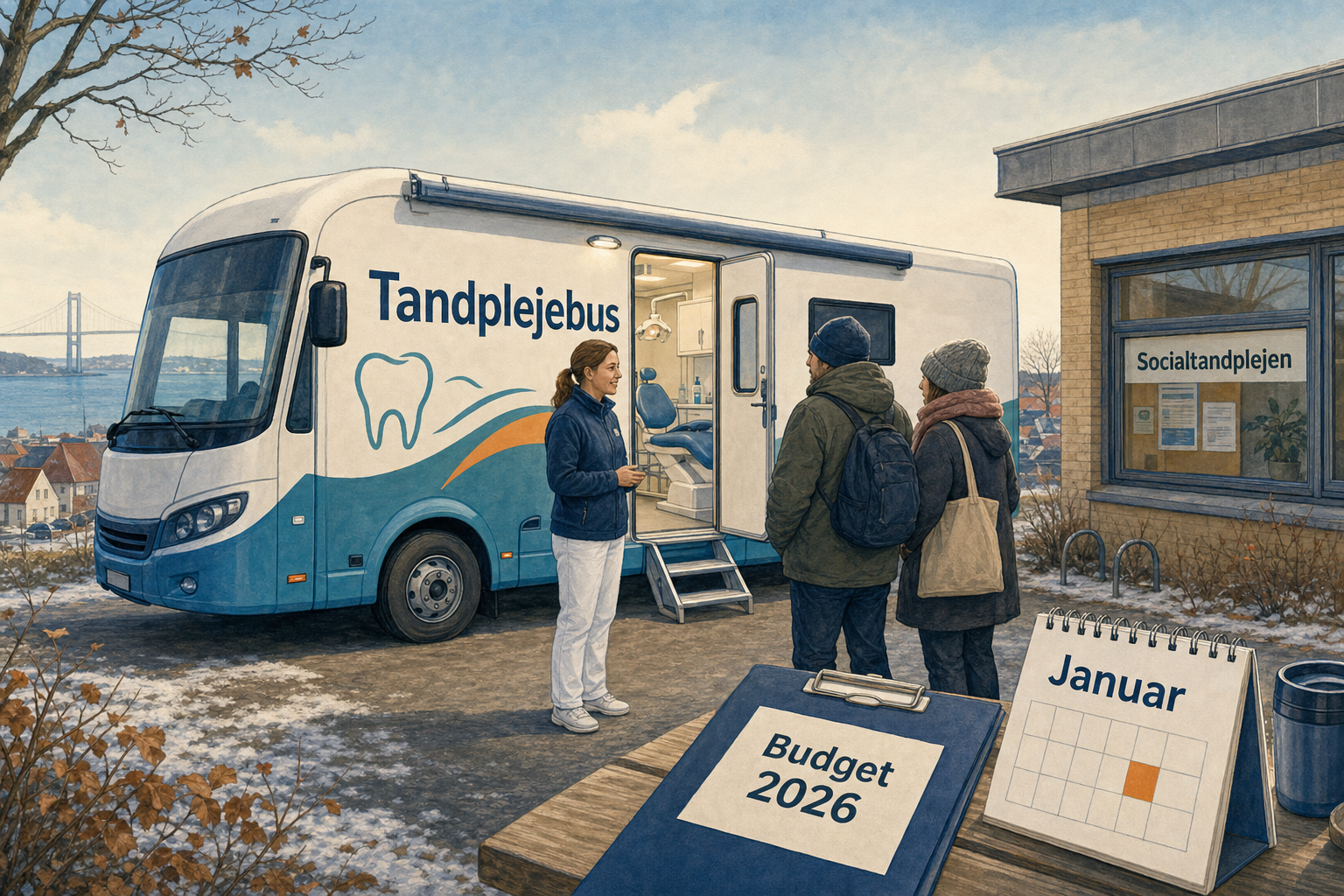 Illustration til: Tandplejebus skal give udsatte hurtigere hjælp – nyt forsøg fra januar