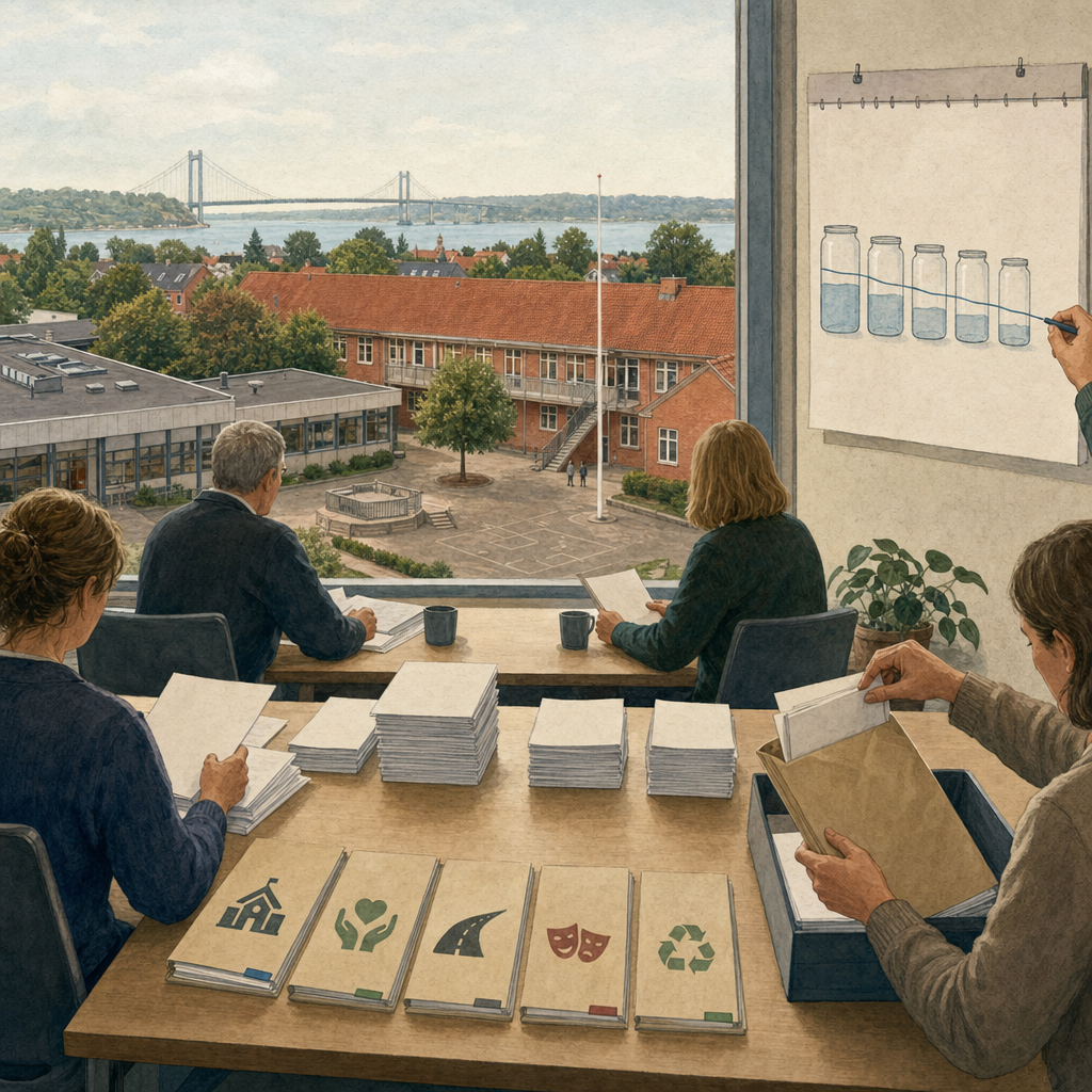 Illustration til: Budgetterne skæres ned efter nyt pris- og lønskøn
