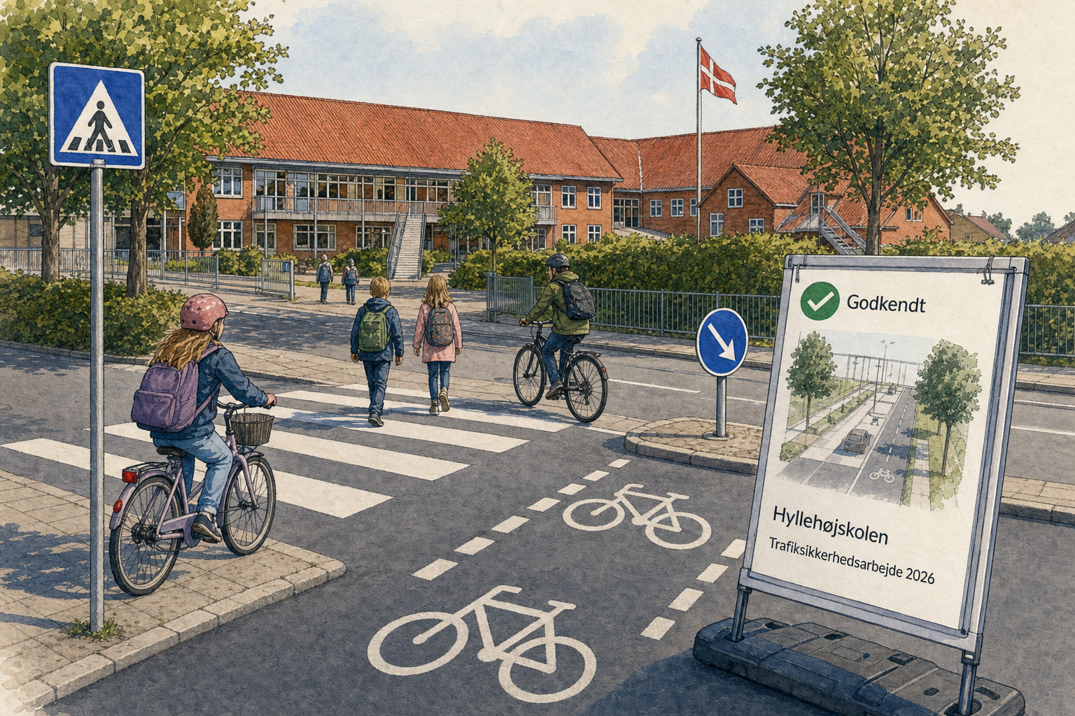 Illustration til: 368.000 kroner fordeles på kampagner og sikrere skoleveje