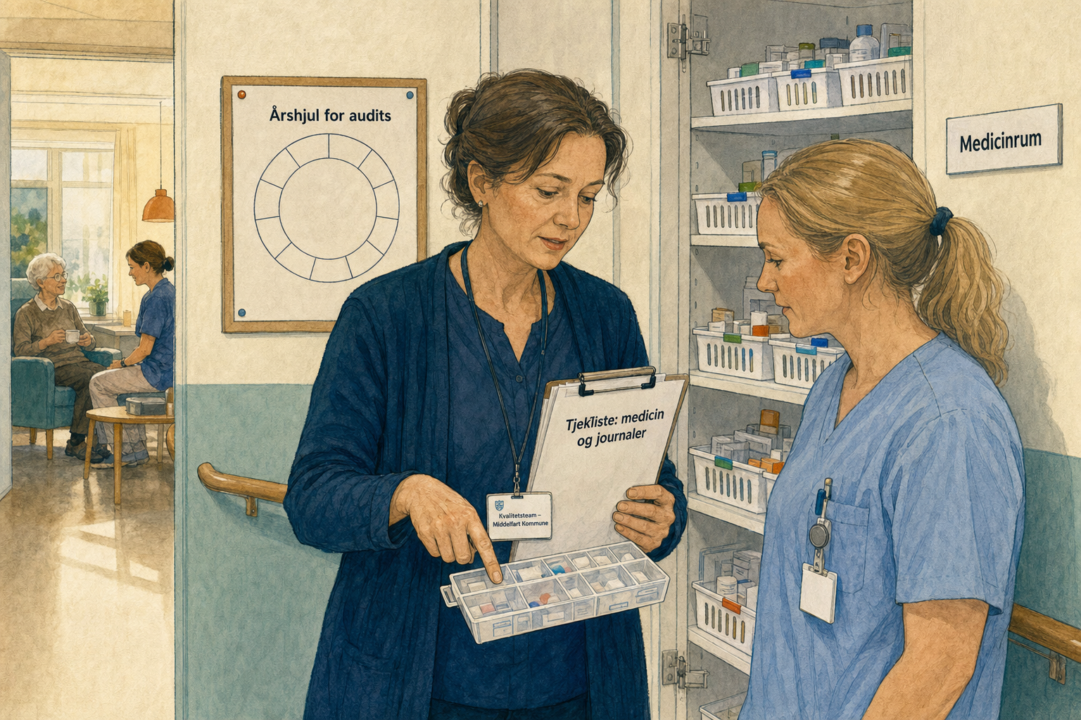 Illustration til: Egne audits skal sikre kvaliteten i ældreplejen efter ny ældrelov