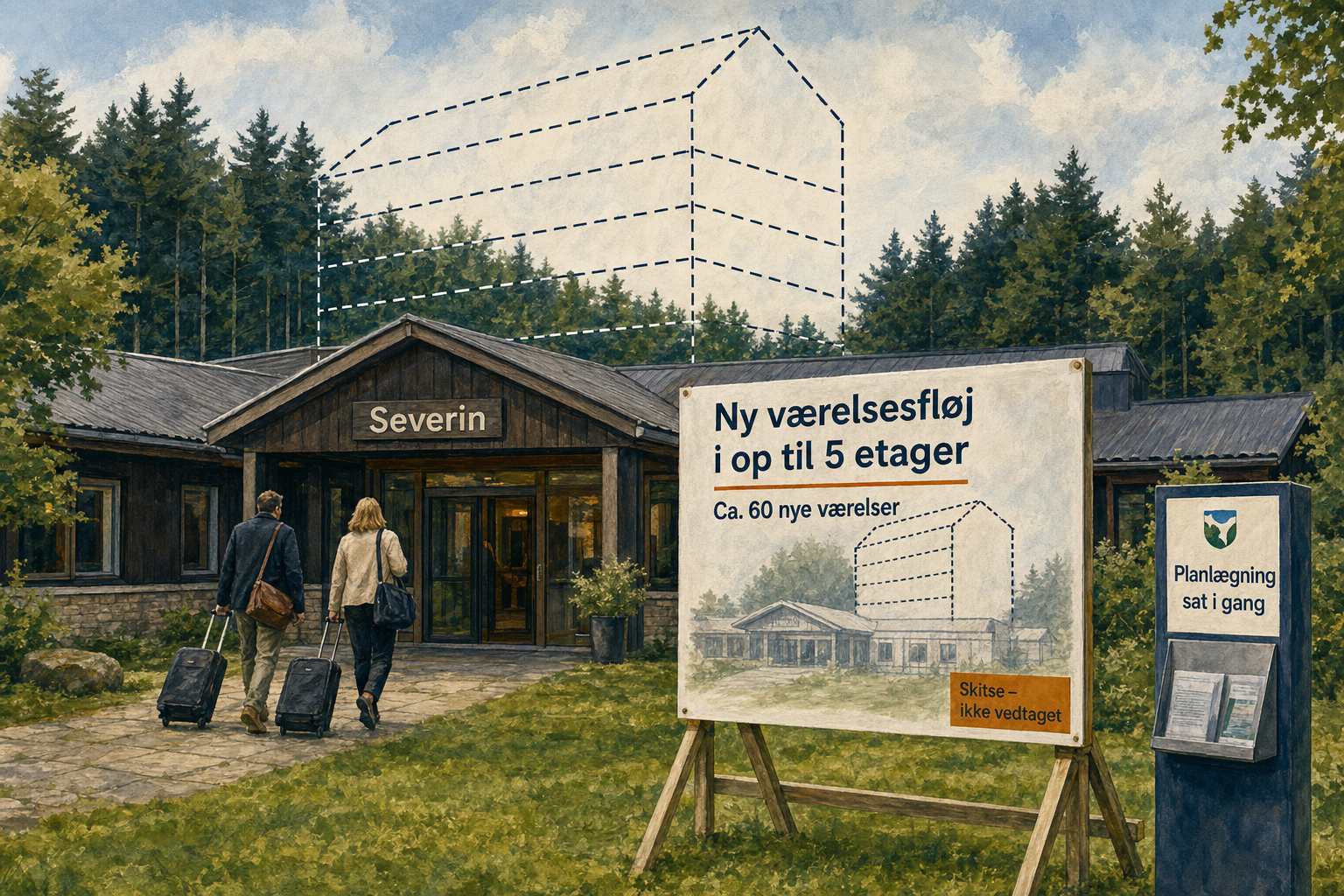 Illustration til: Fem etager og 23 meter: Planlægning for udvidelse af Severin i gang