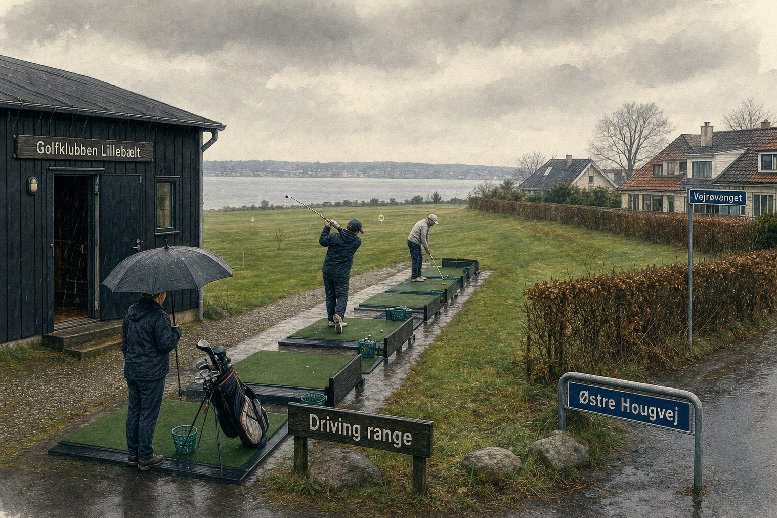 Illustration til: Golfklub får ja til overdækning af driving range trods naboprotester