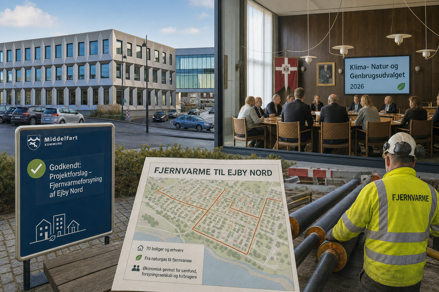 Illustration til: Grønt lys til fjernvarme i Ejby Nord