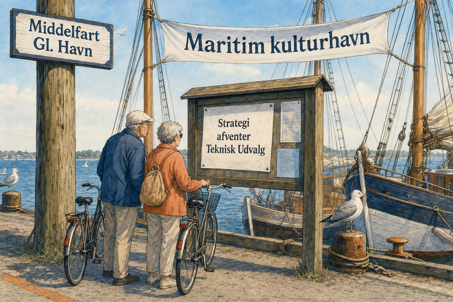 Illustration til: Havnestrategi for Gl. Havn udsat – venter på Teknisk Udvalg