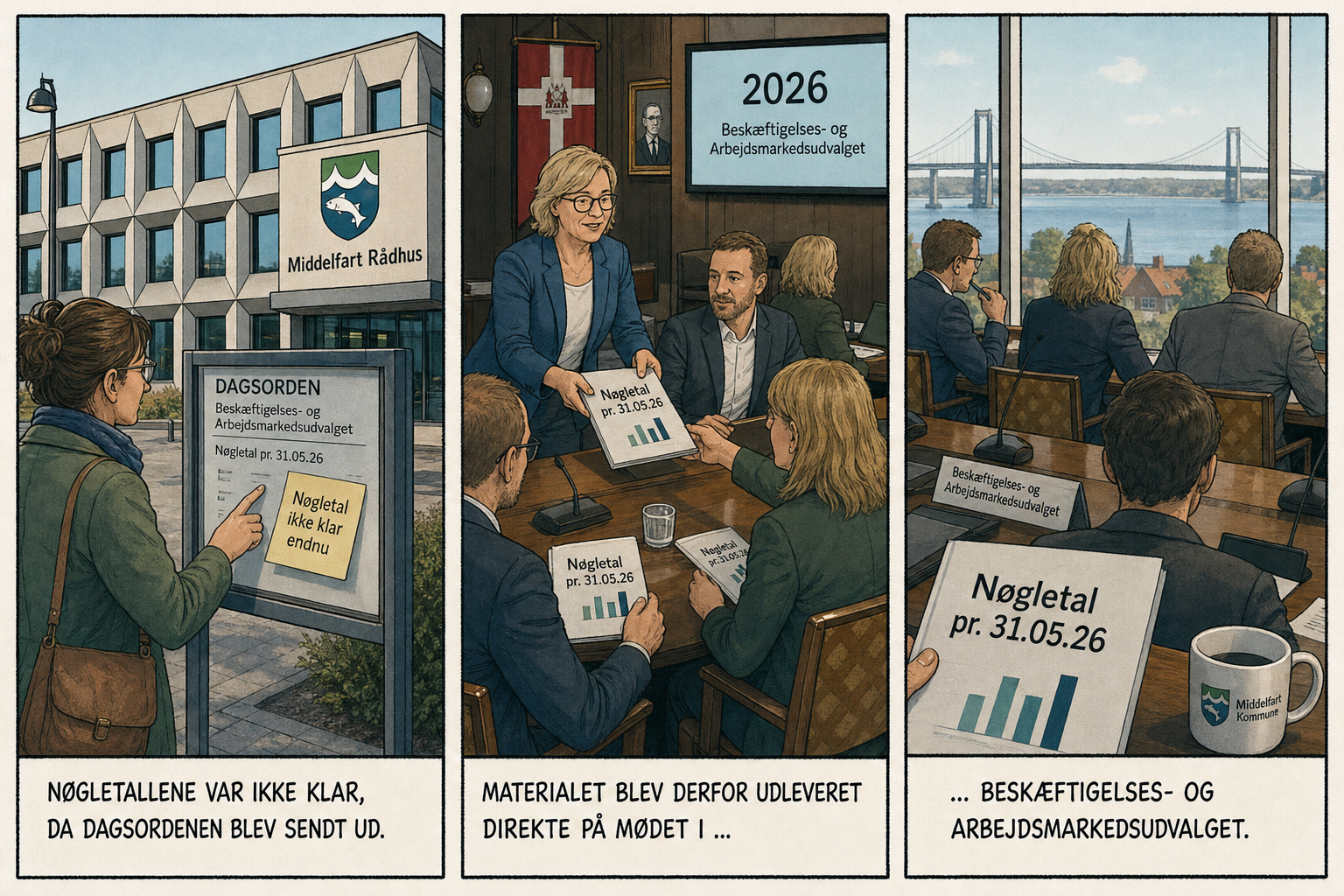 Illustration til: Månedens nøgletal for beskæftigelse blev uddelt på mødet