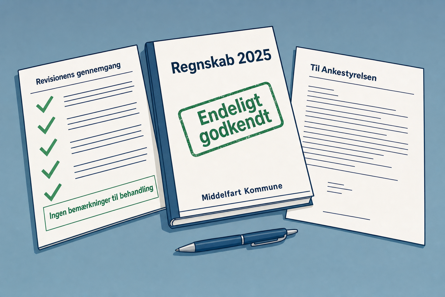 Illustration til: Regnskab 2025 endeligt godkendt uden bemærkninger til behandling