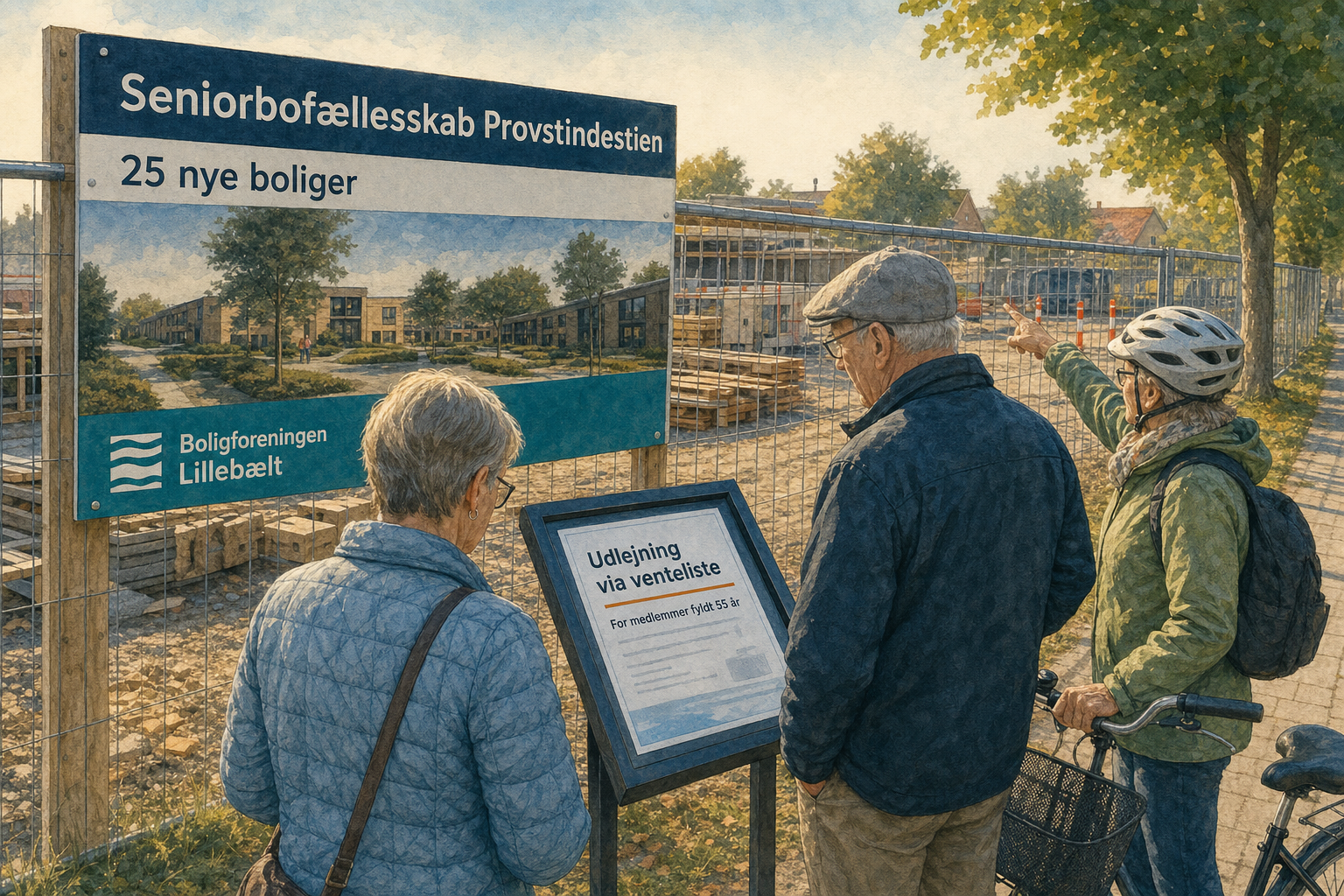 Illustration til: Sådan fordeles 25 boliger i nyt seniorbofællesskab på Provstindestien