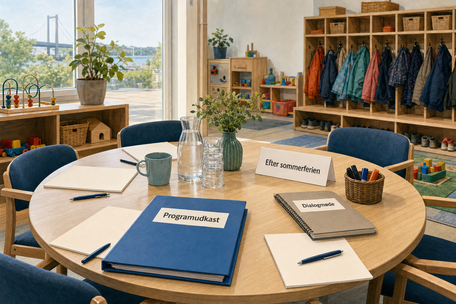 Illustration til: Efterårets dialogmøde med dagtilbud får nyt program efter sommer
