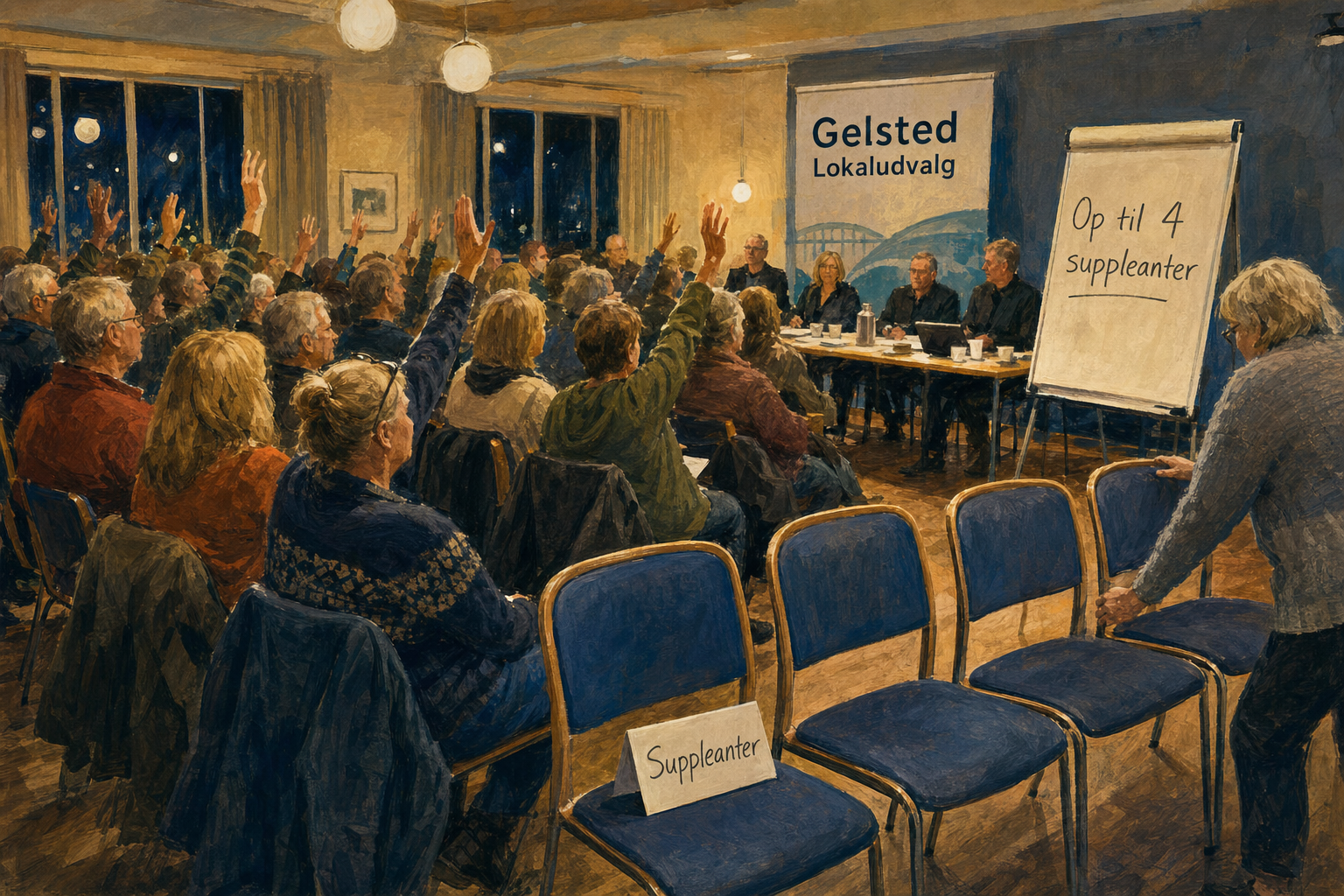 Illustration til: Vedtægtsændring giver Gelsted Lokaludvalg op til fire suppleanter